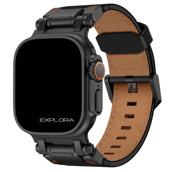 Premium Leder Armband Explora für alle Apple Watch Serien