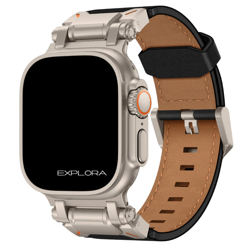 Premium Leder Armband Explora für alle Apple Watch Serien