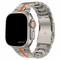 Premium Titan Armband Hero mit Sicherheitsschließe für alle Apple Watch Serien (Titan|Orange)
