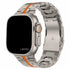 Premium Titan Armband Hero mit Sicherheitsschließe für alle Apple Watch Serien (Titan|Orange)