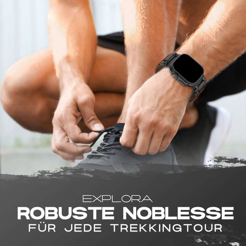 Premium Leder Armband Explora für alle Apple Watch Serien