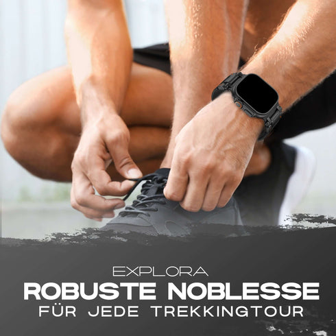 Premium Leder Armband Explora für alle Apple Watch Serien