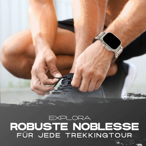 Premium Leder Armband Explora für alle Apple Watch Serien
