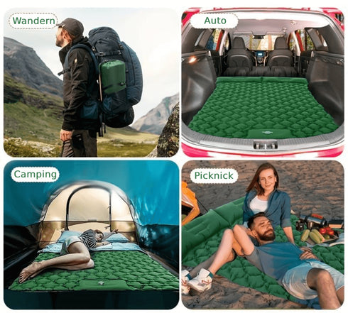 Luftmatratze für 2 Personen mit integrierter Pumpe