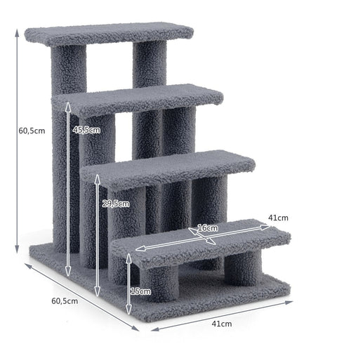 Premium 3-in-1 Kletterbaum | Katzentreppe | Kratzbaum