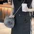 Handmade Girls Bag Plush Cat Messenger Bag