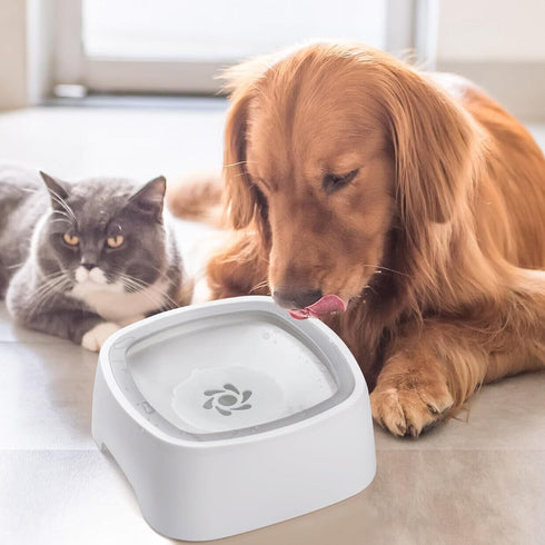 1.5L Trinknapf Für Hund Futternapf Dog Bowl Zero Splash Trinken Katzenbrunnen DE